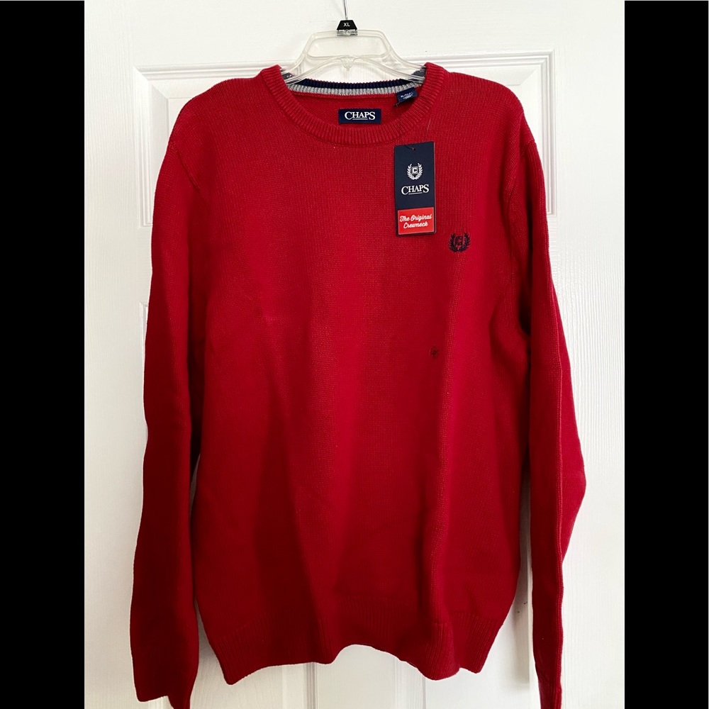 NWT Men’s Chaps Crewneck Long Sleeve Sweater Size XL